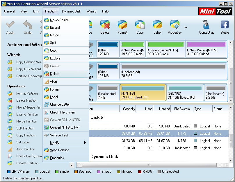 How to Delete Partition MiniTool Partition Wizard Tutorial