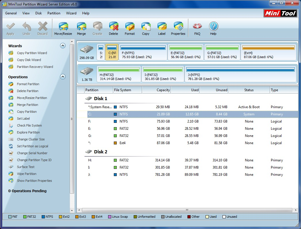 minitool portable partition wizard pro 10.4