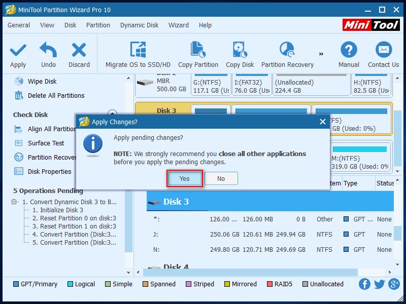 How to convert dynamic disk to basic disk minitool partition wizard
