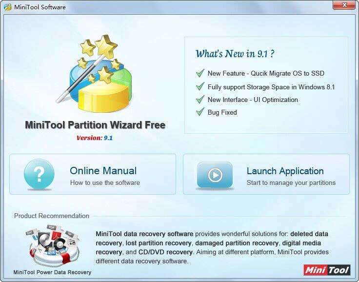 MiniTool Partition Wizard Free Edition 9