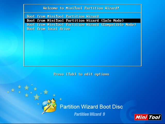 minitool partition wizard boot cd