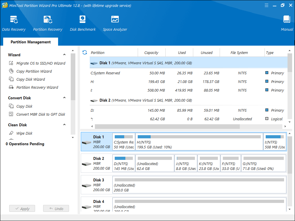 Partition Wizard Bootable Interface