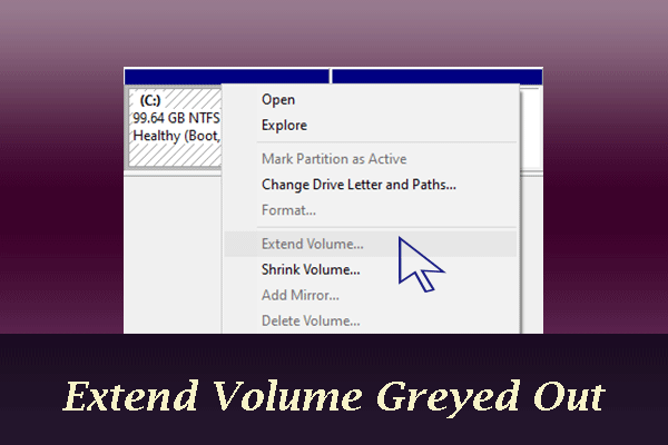 Why Extend Volume Grayed out and How to Quickly Fix It