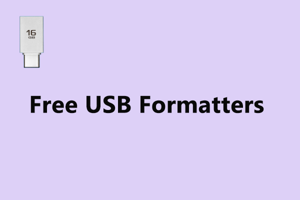 How to Format USB Drive with Three Free USB Formatters Windows 10