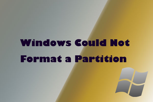 Error 0x80070057: Windows Could Not Format a Partition on Disk 0