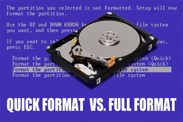 Quick Format VS Full Format [How to Choose For Data Security]