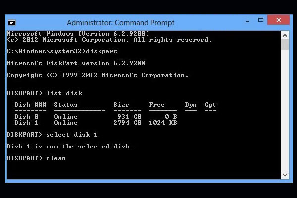 How to Diskpart Erase/Clean a Drive Through the Command Prompt