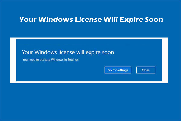 Fix “Your Windows License Will Expire Soon” for Windows 10