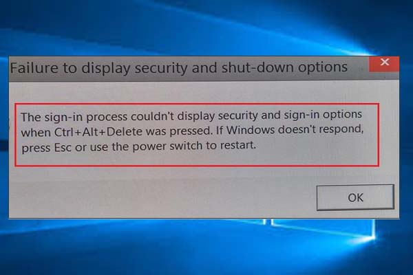 Solved: Failure to Display Security and Shutdown Options