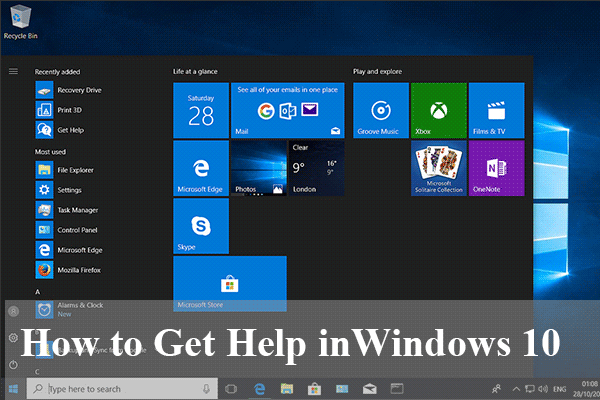 Look! How to Get Help in Windows 10 (6 Ways Included)
