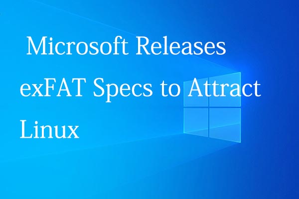 Microsoft Releases exFAT Specs to Attract Linux