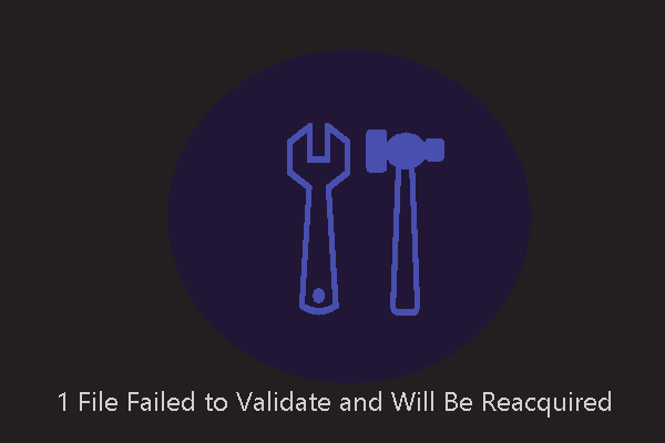 1 File Failed to Validate and Will Be Reacquired [Solved]