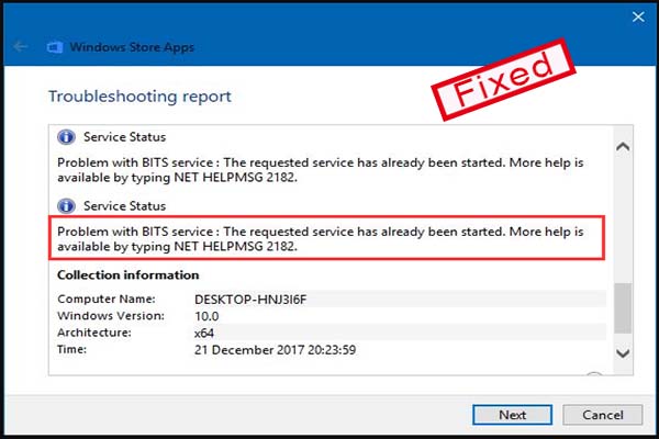 4 Methods to Fix Windows Store App Error NET HELPMSG 2182