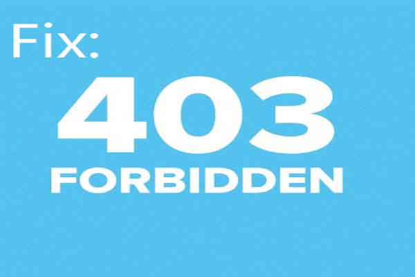 How to fix 403 Forbidden Error - CodeFlist