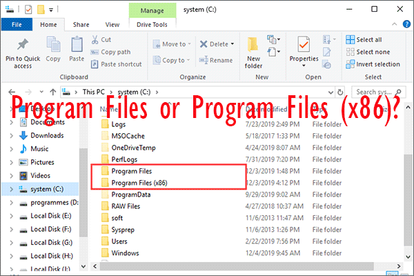Program Files or Program Files (x86)? Here Are the Differences