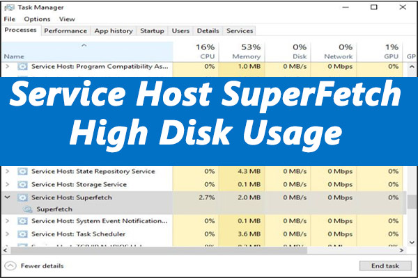 How to Fix Service Host SuperFetch High Disk Usage