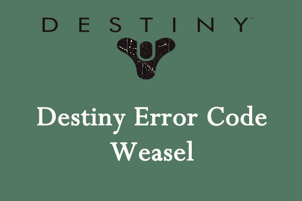 How to Fix Destiny Error Code Weasel (Ultimate Guide)