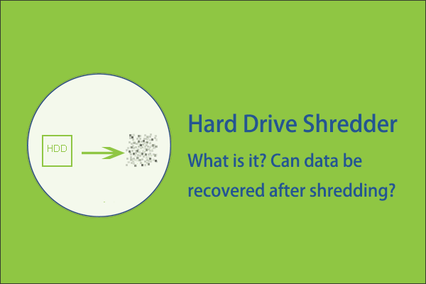 Try to Know More About Hard Drive Shredder