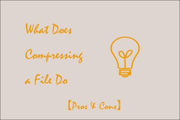 What Does Compressing a File Do? [Pros and Cons]