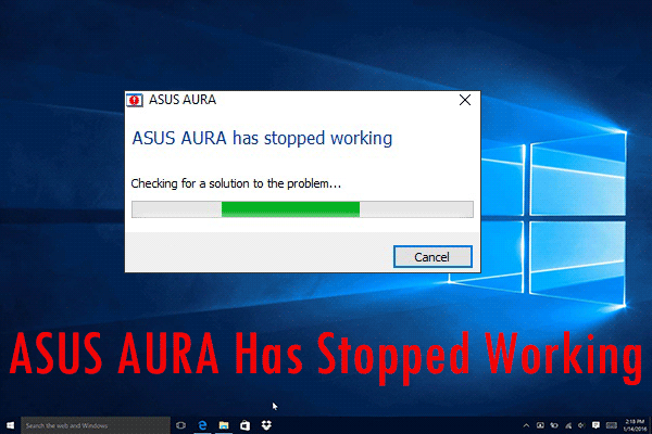Fixed: ASUS AURA Has Stopped Working