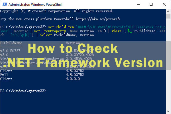 How to Check .NET Framework Version on Windows 10 [3 Methods]