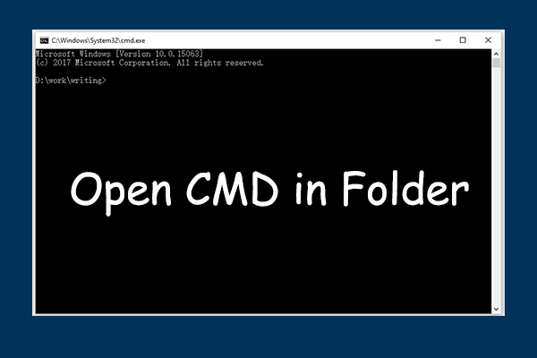 How to open cmd cheap in a folder
