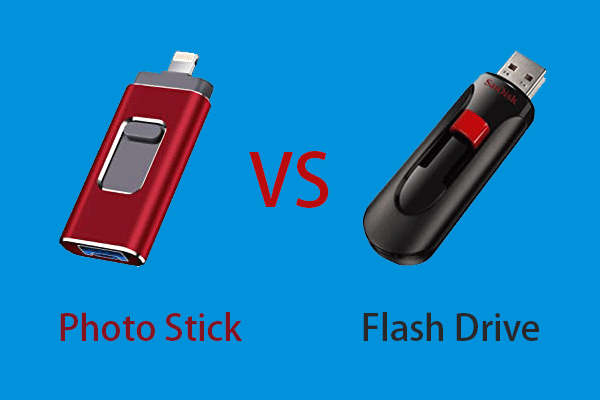 What's the Difference Between a Photo Stick & a Flash Drive