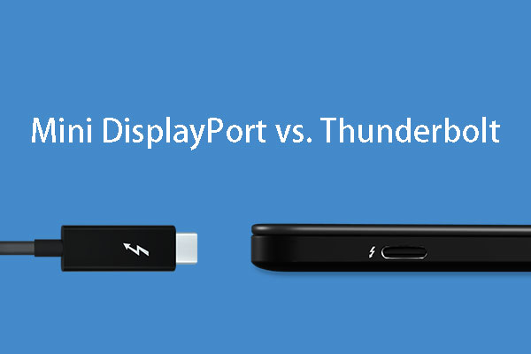 Mini displayport v discount thunderbolt