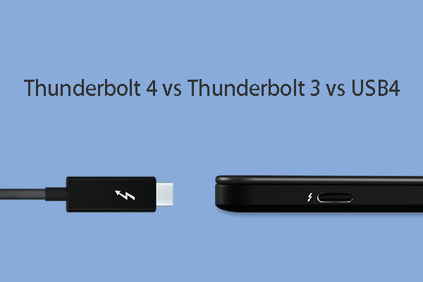 Thunderbolt 4 vs Thunderbolt 3 vs USB4: What's the Difference?