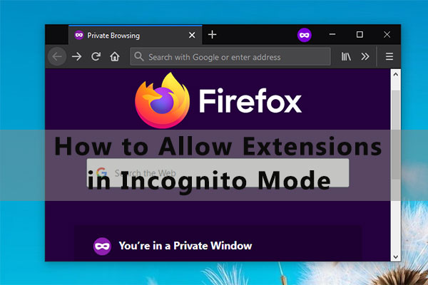 Mozilla Firefox: How To Enable Your Extensions To Run While In A Private  Window, PC