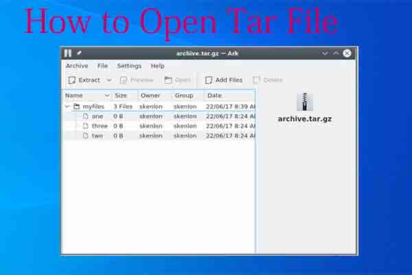 how to open tar file in arcgis