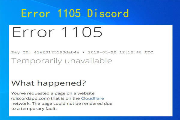 Troubled by Error 1105 Discord? Fix It with These Methods