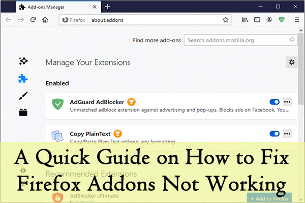 How to add an Extension button to the Firefox toolbar