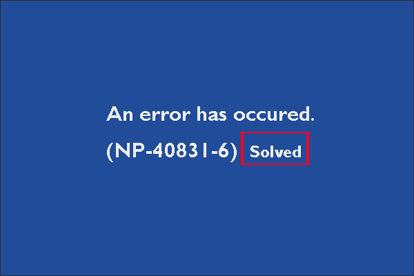 4 Solutions to Fix an Error Has Occurred PS4 Sign in Error - MiniTool  Partition Wizard