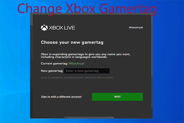 Change Xbox 360 Gamertag by using MS Points 