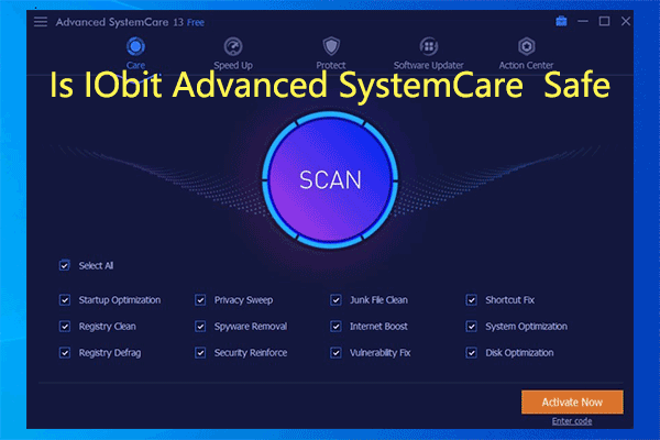 Is Advanced SystemCare Safe? How to Optimize Your PC? - MiniTool 