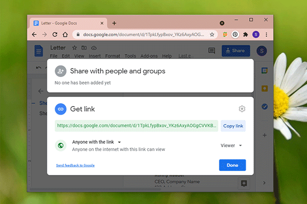 How to Share a Google Doc? Get the Tutorial from This Post