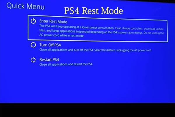 PS4 Rest Mode│How Put PS4 Mode - MiniTool Partition Wizard