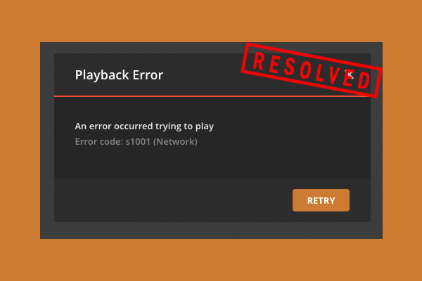 5 Ways to Fix Error Code: s1001 (network) in Plex Media Server