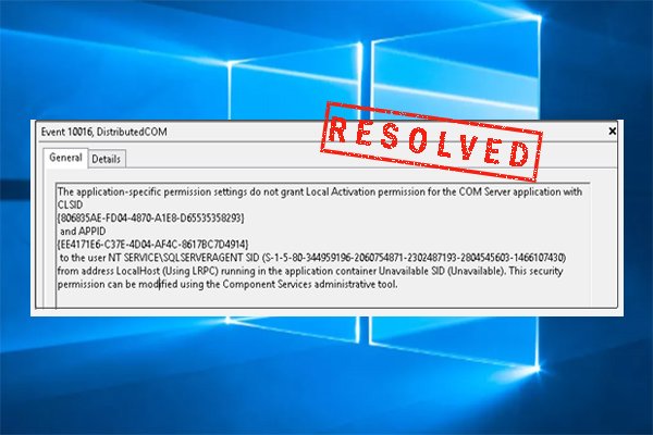 Ultimate Fix for The Application-Specific Permission Settings Error