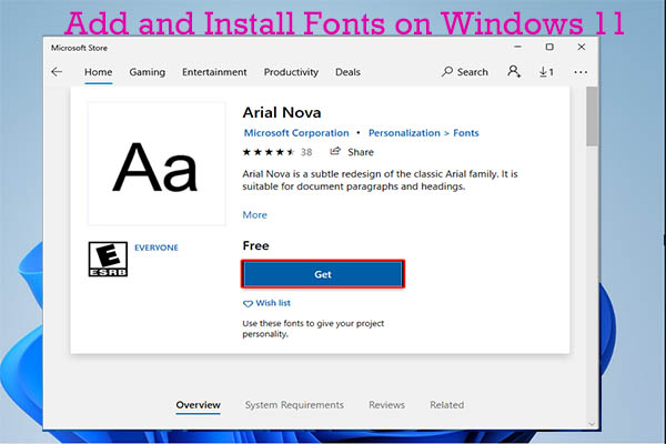 Two Step-by-Step Methods to Install and Add Fonts in Windows 11