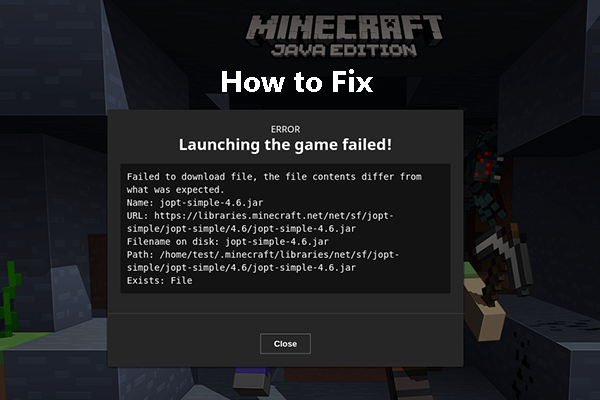 How to Fix Failed to Download File Error in Minecraft - MiniTool  Partition Wizard