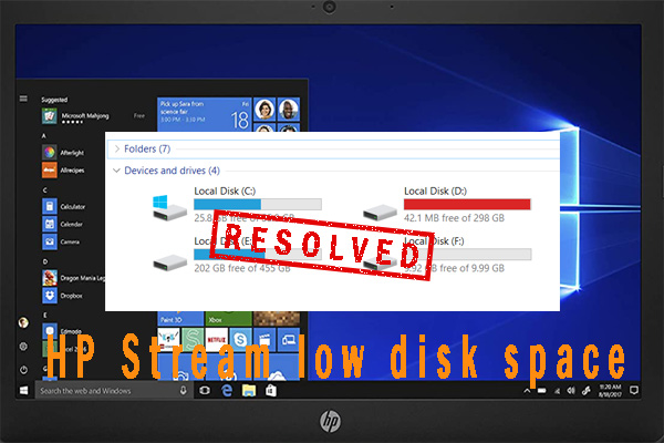 Quickly and Easily Fix HP Stream Low Disk Space [9 Ways]