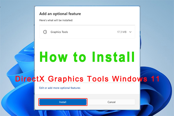 How to Install DirectX Graphics Tools Windows 11 [Full Guide]