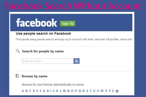 How to Search Facebook WITHOUT an Account or Login! 