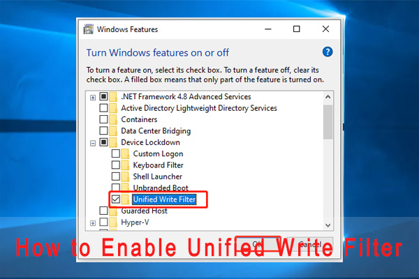 What Is Unified Write Filter & How to Use it on Windows 10