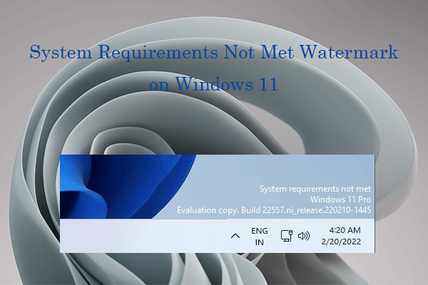 How to Remove the System Requirements Not Met Watermark on Win11