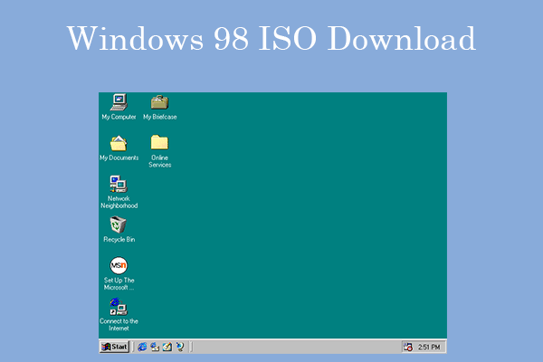 Free Download Windows 98 ISO [1st & 2nd Editions]