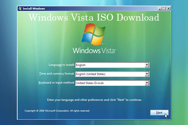 Viaje tornado morfina Free Download Windows Vista ISO 32-Bit & 64-Bit - MiniTool Partition Wizard