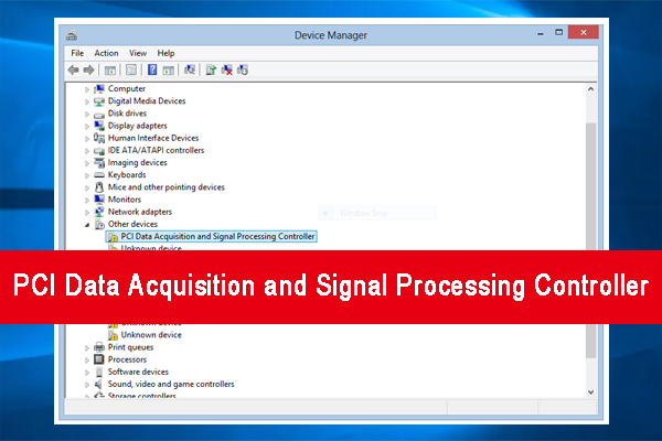 Fix PCI Data Acquisition and Signal Processing Controller Issue